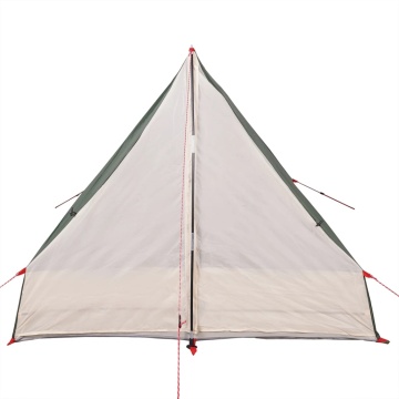 Cort de camping cu cadru A, 2 persoane, verde, impermeabil - Img 6