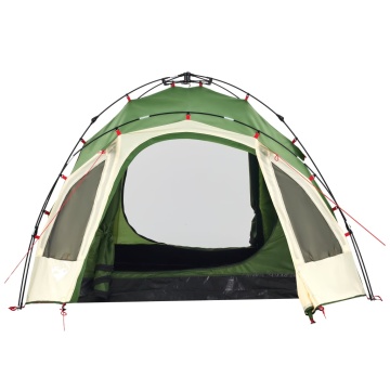 Cort de camping cupolă 3 persoane, setare rapidă, verde - Img 6