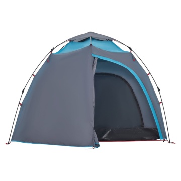 Cort de camping cupolă 4 persoane, setare rapidă, albastru - Img 6