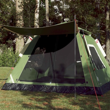 Cort de camping cupolă 5 persoane, setare rapidă, verde - Img 1