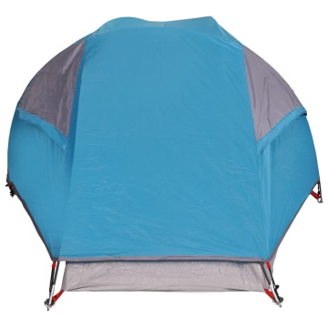 Cort de camping cupolă pentru 1 persoană, albastru, impermeabil - Img 7