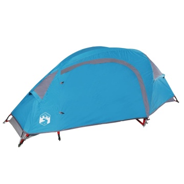 Cort de camping cupolă pentru 1 persoană, albastru, impermeabil - Img 8