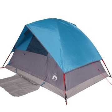 Cort de camping cupolă pentru 2 persoane, albastru, impermeabil - Img 4