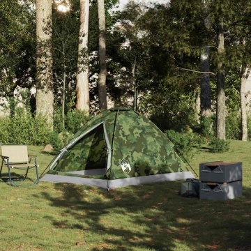 Cort de camping cupolă pentru 2 persoane, camuflaj, impermeabil - Img 3
