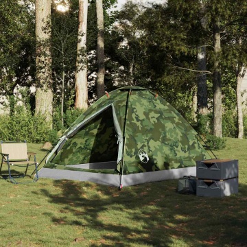 Cort de camping cupolă pentru 4 persoane, camuflaj, impermeabil - Img 3