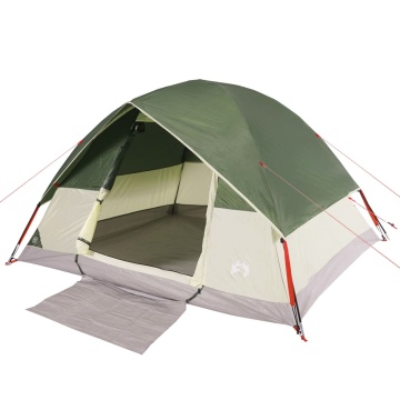 Cort de camping cupolă pentru 6 persoane, verde, impermeabil - Img 5