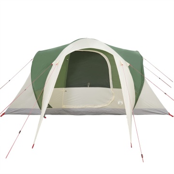 Cort de camping cupolă pentru 6 persoane, verde, impermeabil - Img 6