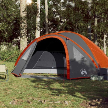 Cort de camping pentru 4 persoane, portocaliu, impermeabil - Img 3