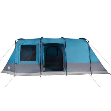 Cort de camping tunel pentru 4 persoane, albastru, impermeabil - Img 2
