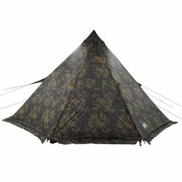 Cort de familie Tipi pentru 6 persoane, camuflaj, impermeabil - Img 6