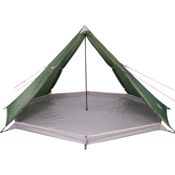 Cort de familie Tipi pentru 8 persoane, verde, impermeabil - Img 2