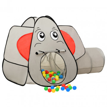 Cort de joacă elefant pentru copii, gri, 174x86x101 cm - Img 3