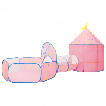 Cort de joacă pentru copii, roz, 301x120x128 cm - Img 5