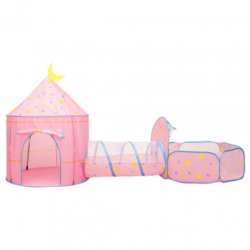 Cort de joacă pentru copii, roz, 301x120x128 cm - Img 8