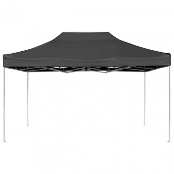 Cort de petrecere pliabil profesional antracit 4,5x3 m aluminiu - Img 2
