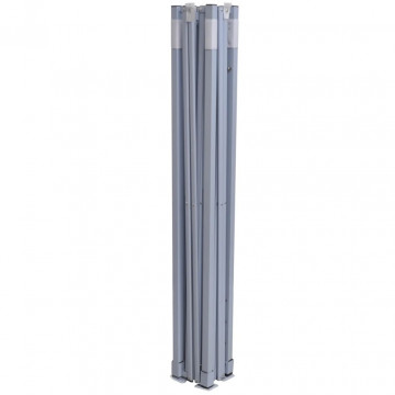 Cort de petrecere pliabil profesional, crem, 2 x 2 m, oțel - Img 5