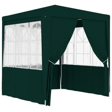 Cort de petrecere profesional cu pereți verde 2 x 2 m, 90 g/m² - Img 2