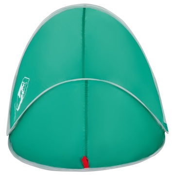 Cort de plajă pop-up, verde marin, impermeabil - Img 6