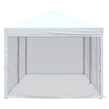 Cort pliabil pentru petreceri cu pereți lateral, alb, 3x6 m - Img 4