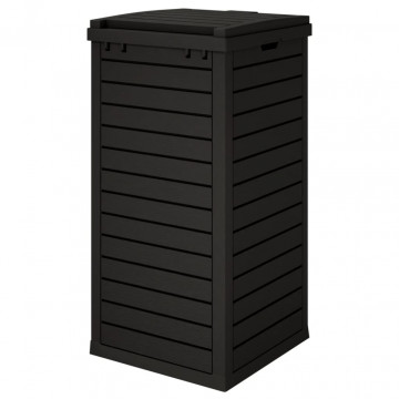 Coș de gunoi de exterior, negru, 41x41x86 cm, polipropilenă - Img 6