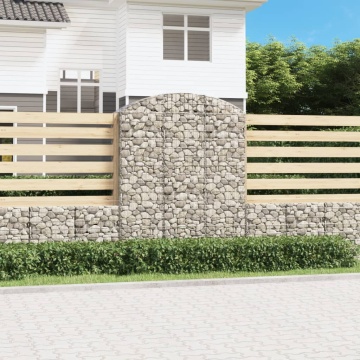 Coș gabion arcuit, 150x50x180/200 cm, fier galvanizat - Img 1