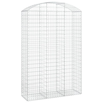 Coș gabion arcuit, 150x50x220/240 cm, fier galvanizat - Img 2