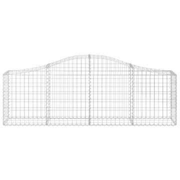 Coș gabion arcuit 200x30x60/80 cm fier galvanizat - Img 3