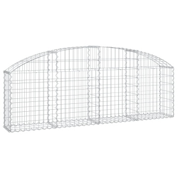 Coș gabion arcuit 200x30x60/80 cm fier galvanizat - Img 2