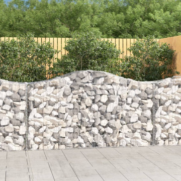 Coș gabion arcuit 200x50x100/120 cm fier galvanizat - Img 1