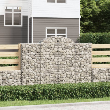 Coș gabion arcuit, 200x50x140/160 cm, fier galvanizat - Img 1