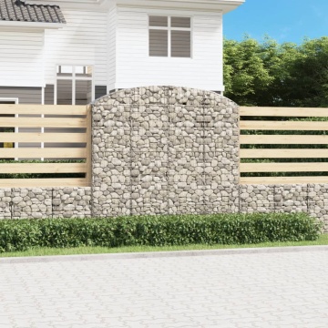 Coș gabion arcuit, 200x50x180/200 cm, fier galvanizat - Img 1
