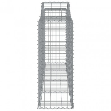 Coș gabion arcuit, 300x50x120/140 cm, fier galvanizat - Img 4