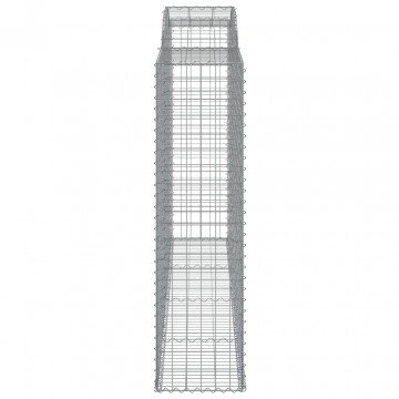 Coș gabion arcuit, 300x50x180/200 cm, fier galvanizat - Img 4