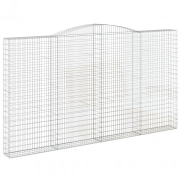 Coș gabion arcuit 400x30x220/240 cm fier galvanizat - Img 2