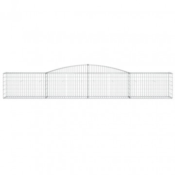 Coș gabion arcuit 400x50x60/80 cm fier galvanizat - Img 3