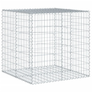 Coș gabion cu capac, 100x100x100 cm, fier galvanizat - Img 2