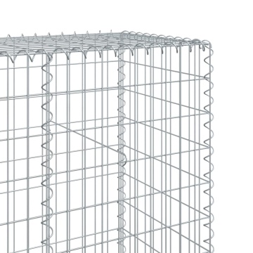 Coș gabion cu capac, 1100x50x200 cm, fier galvanizat - Img 5
