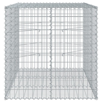 Coș gabion cu capac, 150x100x100 cm, fier galvanizat - Img 4