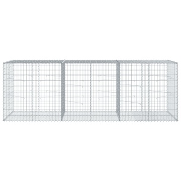 Coș gabion cu capac, 300x100x100 cm, fier galvanizat - Img 3