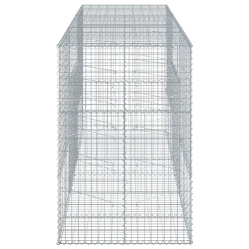 Coș gabion cu capac, 300x100x150 cm, fier galvanizat - Img 4