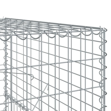 Coș gabion cu capac, 300x100x150 cm, fier galvanizat - Img 5