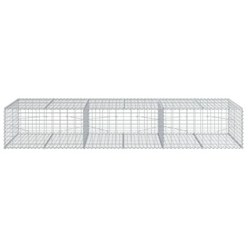 Coș gabion cu capac, 300x100x50 cm, fier galvanizat - Img 3