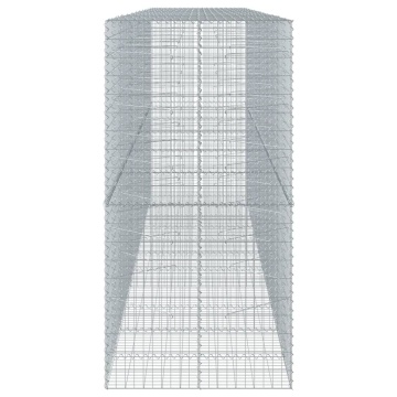 Coș gabion cu capac, 550x100x200 cm, fier galvanizat - Img 4