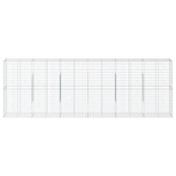 Coș gabion cu capac, 600x50x200 cm, fier galvanizat - Img 3