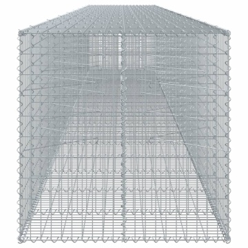 Coș gabion cu capac, 950x100x100 cm, fier galvanizat - Img 4