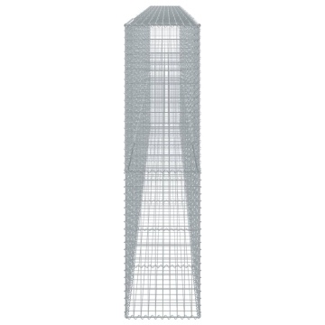 Coș gabion cu capac, argintiu, 800x50x200 cm, fier galvanizat - Img 4