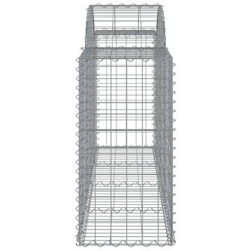Coșuri gabion arcuite 15 buc, 200x50x80/100 cm, fier galvanizat - Img 6