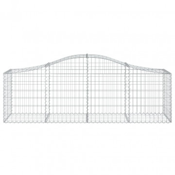 Coșuri gabion arcuite 2 buc, 200x50x60/80 cm, fier galvanizat - Img 4