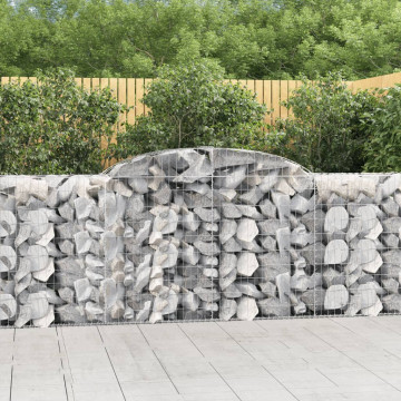 Coșuri gabion arcuite 2 buc, 300x50x100/120 cm fier galvanizat - Img 1