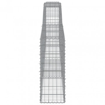 Coșuri gabion arcuite 2 buc, 400x30x80/100 cm, fier galvanizat - Img 6